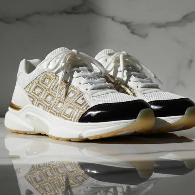Gold Pattern Sneakers-template